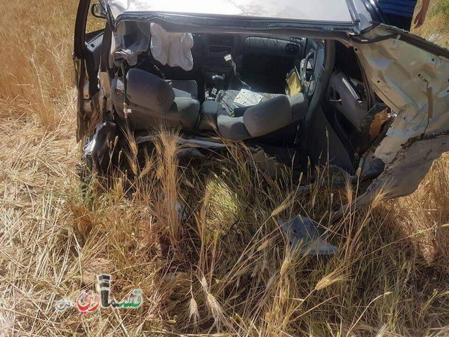 3 اصابات خطيرة جدا وسبعة اصابات متوسطة في حادث سير في جنين
